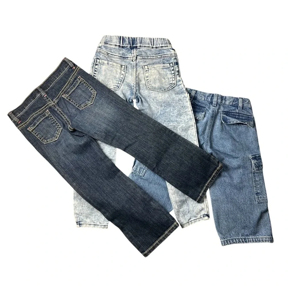 Bundle 3 Pair of Girls Gymboree & Gap Jeans Size 5 Hippie Boho School Play